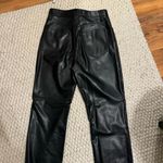 Abercrombie & Fitch abercrombie vegan leather 90s straight ultra high rise pant Photo 7