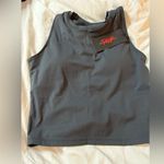 NEW Gray Support Sports Bra Removable Padded Sleeveless Workout Crop Top M Size M Photo 5