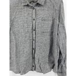 Reformation  Linen Houndstooth Button Down Shirt Top Size XL Photo 1