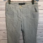 NWT Barbara Bui Pinstripe cotton blend Pant White Size 4 Photo 7