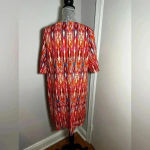 Caribbean Joe NWT  Multicolor Rayon Dress Cold Shoulder. V Neck. Sz: M. Photo 4