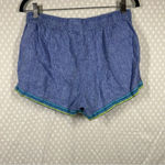 Vineyard Vines Blue Embroidered Linen Tassel Shorts Photo 3