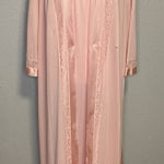 Vanity Fair Vintage Medium Peignoir Set Pink Women Nightgown Robe Nylon Photo 0