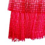 Maeve Anthropologie NWT Brighton Tiered Midi Skirt Ombre Lace Pink Tiered 8 Photo 3