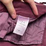 mother the shaker prep fray killing time maroon rose gold stripe trousers pants Red Size 24 Photo 8