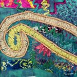 Chico's  Embroidered Tie-Dye Denim Vest Size 1 / S Boho Patchwork Artsy Eclectic Photo 7