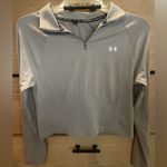 Under Armour Vanish Cropped Quarter Zip Tetra Gray size Medium Photo 5