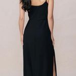 Revelry Black Skye Chiffon Dress Size 4 Photo 1