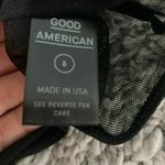 Good American NWOT Good‎ American Black Rhinestone Sheer Bodysuit Photo 6