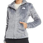 The North Face  Osito 2 Full Zip Jacket Womens Medium Gray Fleece Deep Pile Photo 0