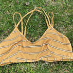 Silence + Noise  Mustard Yellow Striped Bralette | M Photo 0