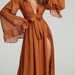 Showpo DANGEROUS WOMAN MAXI DRESS IN RUST Photo 0