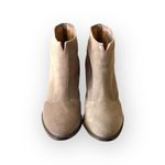 Aquatalia Faris Perforated Suede Block Heel Booties Boots Taupe Grey 10M Photo 7