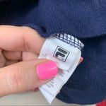 FILA  Logo Long Sleeve Crop Navy/Red/White Sweater Shirt Photo 4