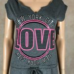 Material Girl Active Charcoal Gray NEW YORK CITY Hooded Romper NWT XS Photo 4
