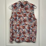 Paper Crane Women's  Floral White Blouse Size Large EUC #2299 Photo 1