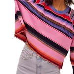 We The Free | NWT Free People Baja Striped Raglan Crop Long Sleeve Top Photo 0