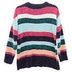 Westbound Electric Cozy Whimsy  Multi Color Block Stripe Pullover Sweater Medium Photo 1