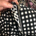 Nanette Lepore Check Me Out Sz. 8 Black White Check Full Zip BodyCon Dress Photo 7