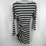 Ramy Brook Clam Mini Dress Striped Side Ruched Ribbed Knit Pullover Blue XS NWT Photo 7