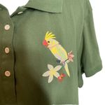 Disney Parks Enchanted Tiki Room Bird Rosita Green Polo Shirt Size 2X Womens Photo 1
