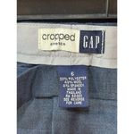 Gap  Cropped Dress Pants Stretch Career Blue Wool Blend Size 6 Photo 2