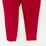 Theory  Thaniel Approached Ankle Length Straight Pants Size 10 Red Photo 2