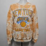 Hybrid Apparel Hybrid New York Knicks Orange Tie Dye Graphic Fleece Sweatshirt Size Medium Photo 1