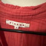 Xirena Scout Button Down Top 100% Cotton Gauze Coral Lightweight Blouse Small Pink Photo 2