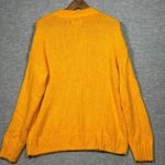 Victoria's Secret Pink Yellow Sweater Womens M Pullover Varsity Style Crew Neck Size M Photo 5