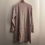Spartina 449  Pink & Cream Geometric Barbee Nora Quarter-Zip Shift Dress XL Photo 2