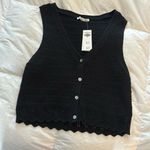 Abercrombie & Fitch Abercrombie crochet-style sweater vest Photo 0