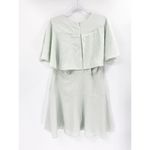 Club Monaco Ceithan Silver Sage Short Cape Sleeve Round Neck Dress Size 12 Photo 4