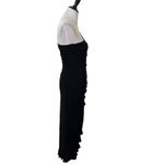 Gunne Sax Jessica McClintock  Black Dress Size 7‎ Ruffles Split Feminine Chic y2k Photo 5