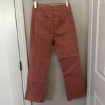 Ann Taylor NWT  THE KICK CROP salmon denim in size 4 with fringe at bottom Photo 4