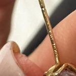 14k solid gold round cut moissanite studs Photo 1