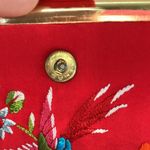 Vintage: HATO HASI Embroidered Red Silk Bi Photo 8