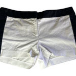 J.Crew Stretch Shorts Size 6 Colorblock Black White Women's Photo 0