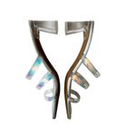 Abound  Women’s Ethan Silver Translucent Heel
Strappy Slide Sandals Size 7.5 Photo 3