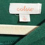 Colsie Womens Green Aspen Ski Club Cropped Graphic Tee Sz L Size L Photo 2