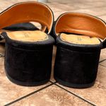 Sophia Milano 9 Black Suede Block Heel Leather Women's Sandals Made In Italy Italian Summer Shoes Photo 11