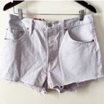 Levi's Levi’s 501 Lavender Purple High Rise Raw Hem Button Fly Jean Shorts Size 32 NEW Photo 0