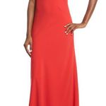 Jill Jill Stuart Red Poppy Ruffle Gown Photo 0