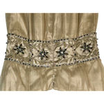 NWT Mandalay Dark Pearl Beaded Empire Waist Maxi Long Evening Gown Womens Size 8 Gray Photo 6