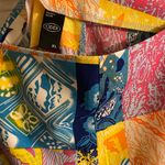 Cider  Rainbow Multicolor Patchwork Print Trendy Pants Photo 5