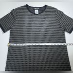 Sag Harbor   Blue and Gray Houndstooth Top 🍁🥮🍂 Photo 2