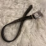 Nocona Gray and Silver Western Belt with Ornate Buckle size S 1/2” wide Photo 15