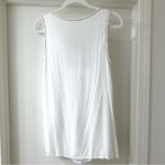 Max Studio  White V-Neck Tank Top with Red Embroidery Details, Size S Photo 7