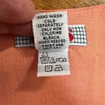 Fads Dress‎ Medium Orange Crinkle Embroidered Short Sleeve A Photo 9