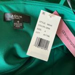 AQUA  Strappy Sleeveless A-Line Evening Gown Colorful Green Size 4 Formal Dress Photo 6